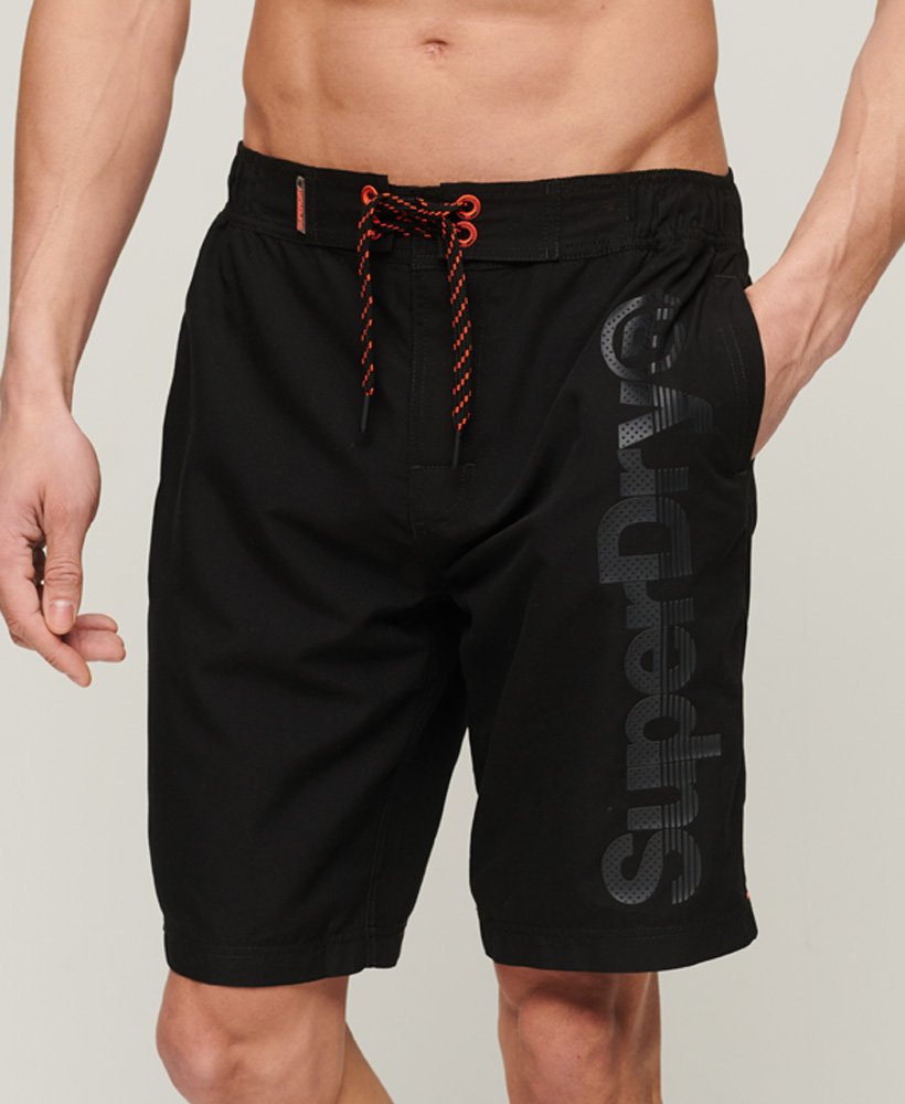 klasyczne szorty typu boardshorts w kolorze czarnym