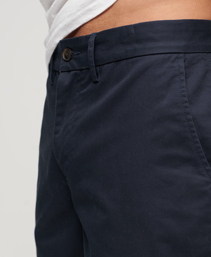 szorty chino z obcisłym stretchem w kolorze rinse navy