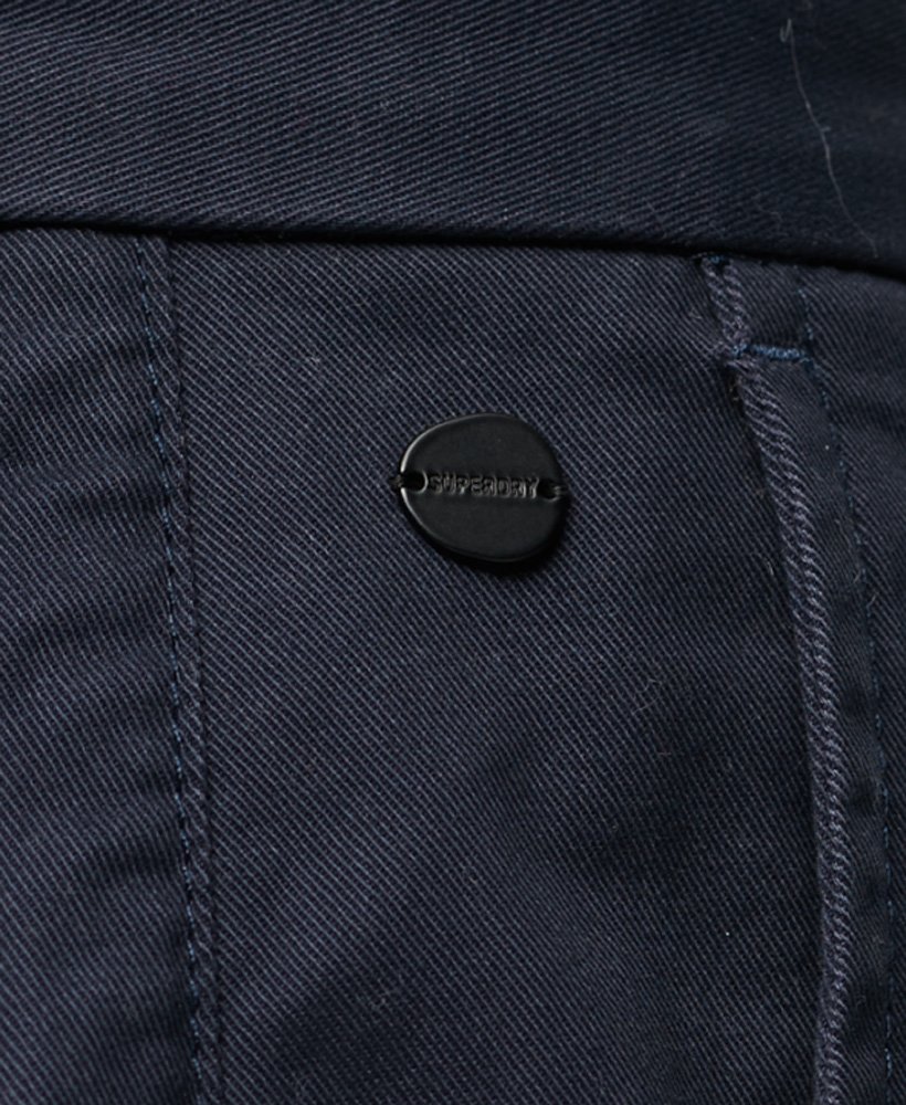szorty chino z obcisłym stretchem w kolorze rinse navy