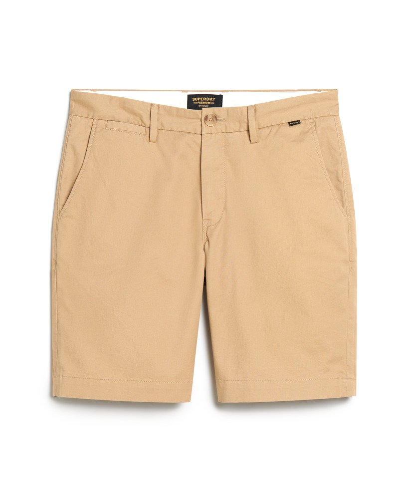 elastyczne szorty chino w kolorze shaker beige
