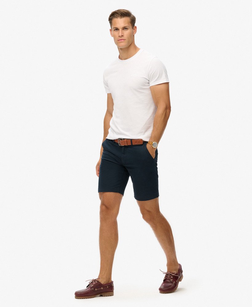 elastyczne szorty chino w kolorze eclipse navy
