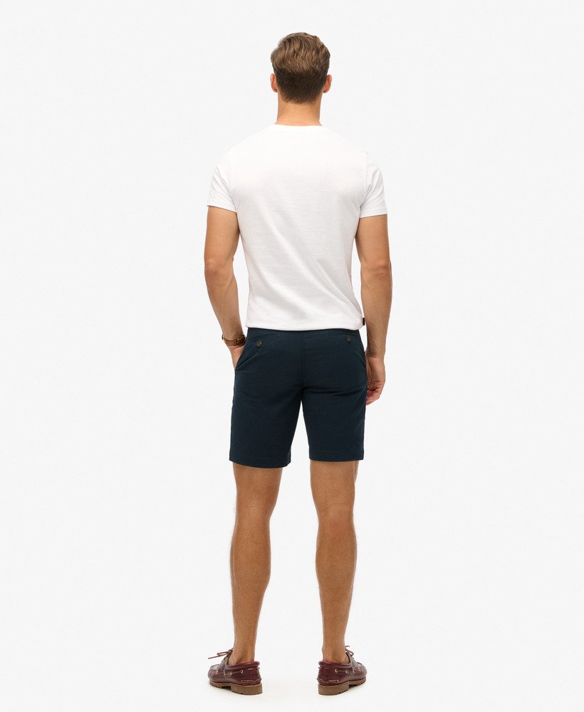 elastyczne szorty chino w kolorze eclipse navy