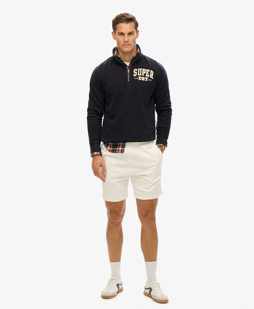 luźne spodenki sportowe z wytłoczeniami w kolorze new chalk white