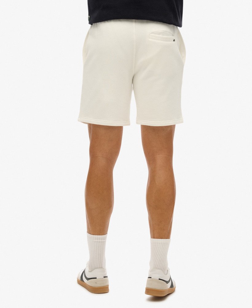 luźne spodenki sportowe z wytłoczeniami w kolorze new chalk white