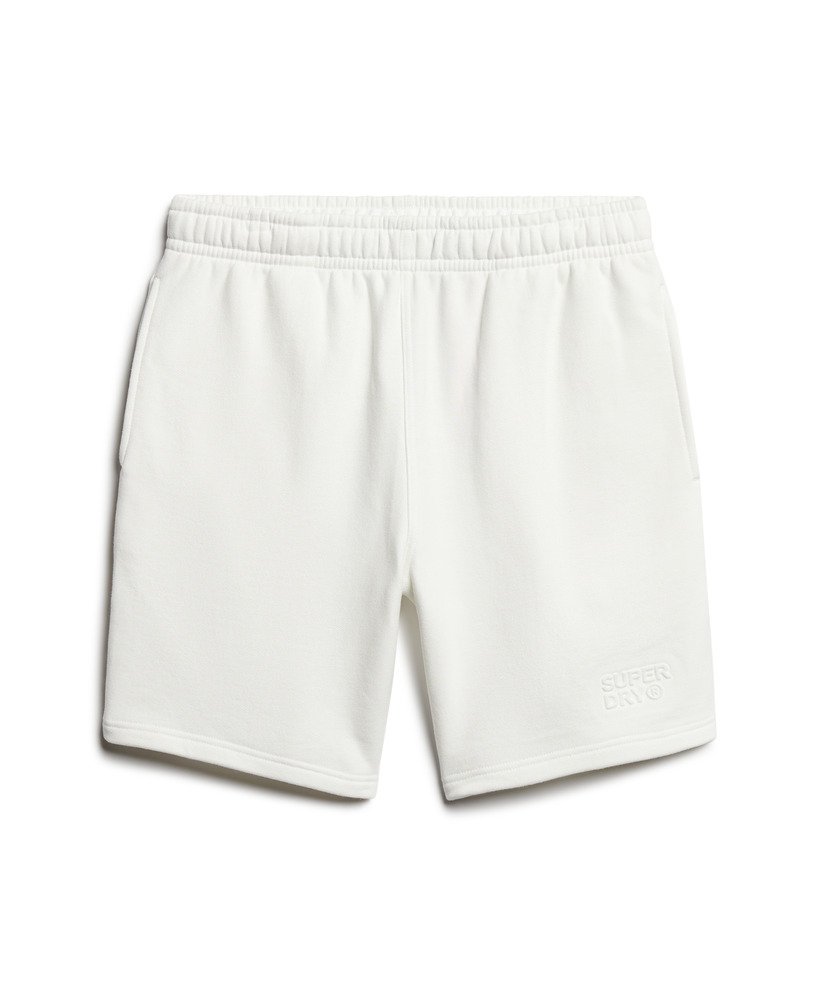 luźne spodenki sportowe z wytłoczeniami w kolorze new chalk white