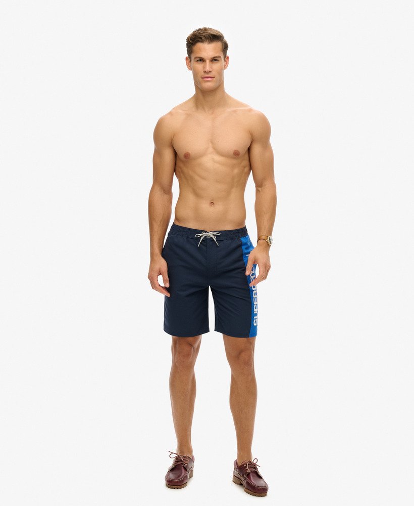 spodenki kąpielowe sportswear logo 19 cali z recyklingu w kolorze richest navy