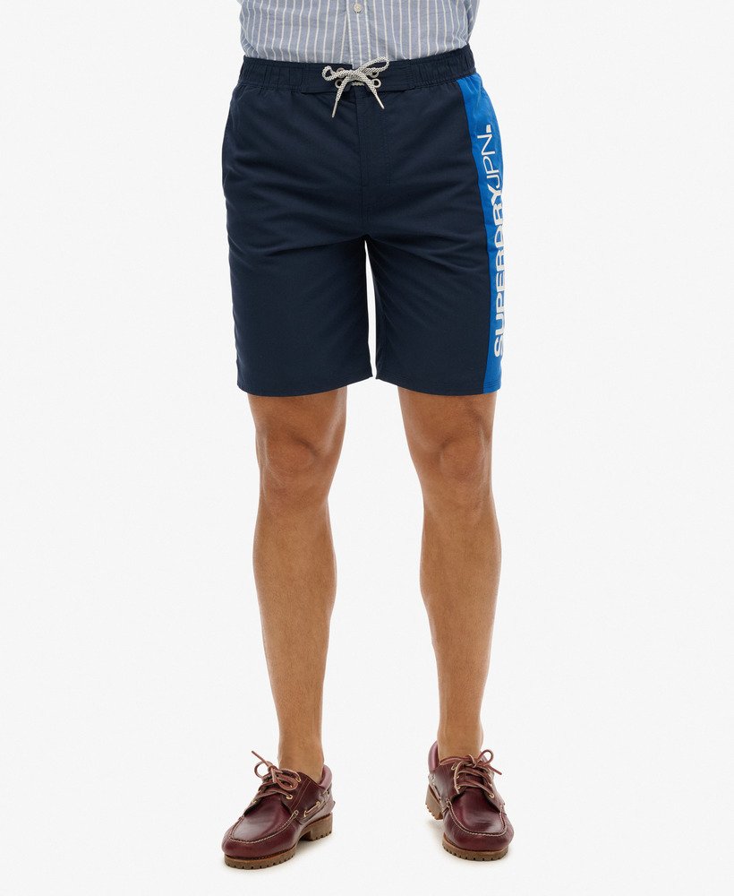 spodenki kąpielowe sportswear logo 19 cali z recyklingu w kolorze richest navy