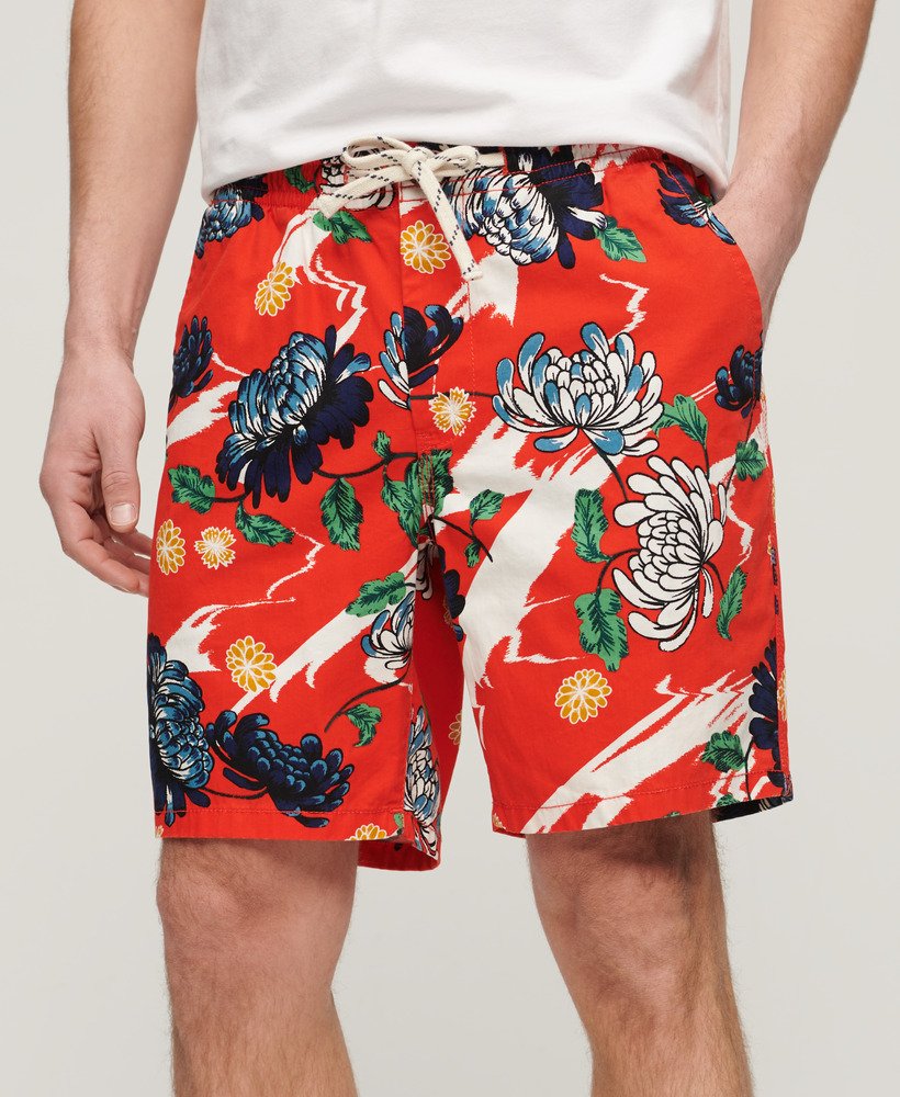 szorty bermudy w kolorze aya burnt orange floral