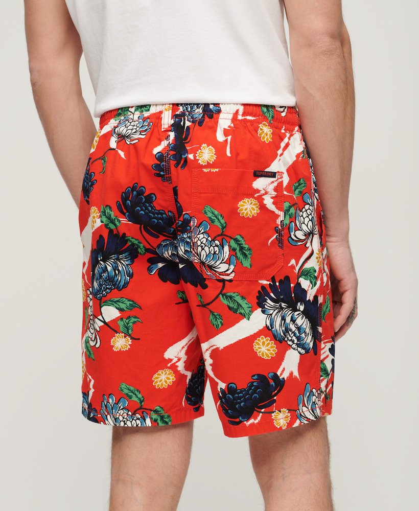 szorty bermudy w kolorze aya burnt orange floral