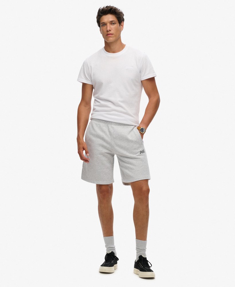 szorty essential logo jersey w kolorze glacier grey marl