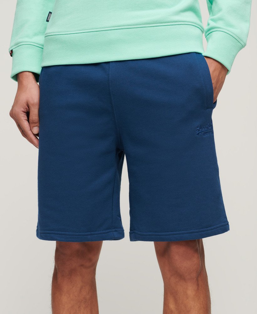 szorty essential logo jersey w kolorze pilot mid blue