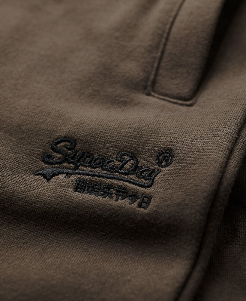 szorty essential z logo w kolorze głębokiej oliwki