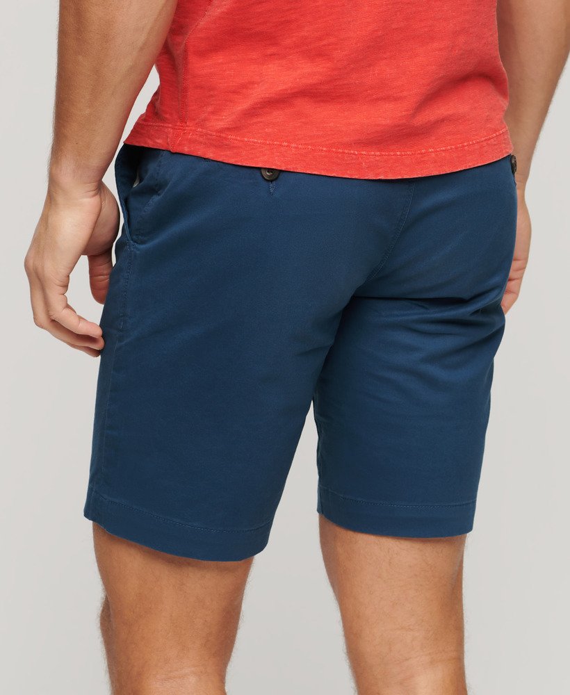 elastyczne szorty chino w kolorze pilot mid blue