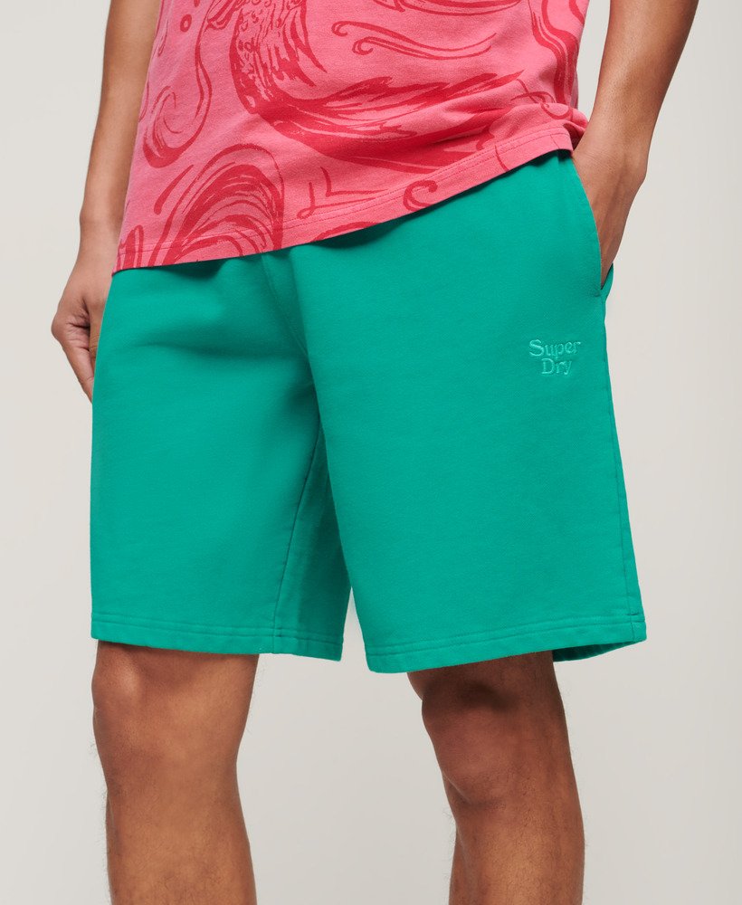 szorty vintage washed w kolorze zielonym do parasailingu