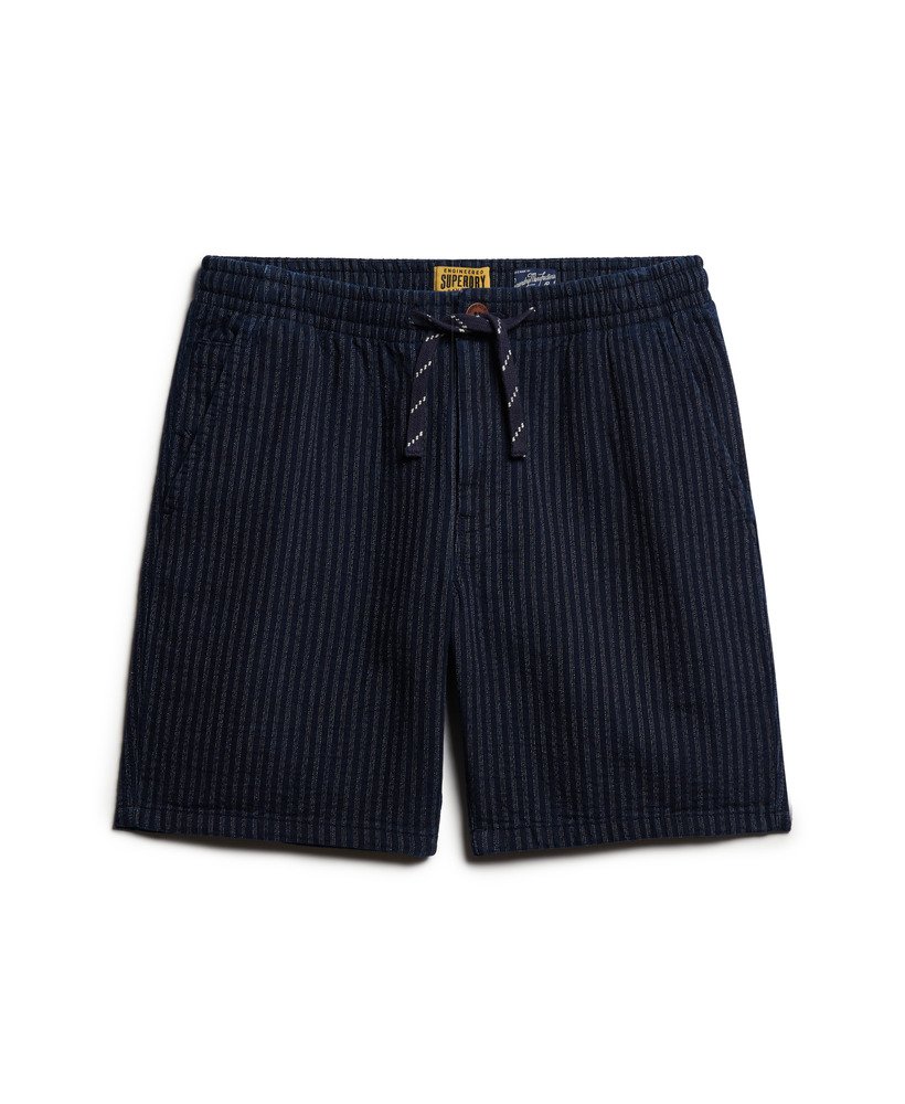 szorty bermudy indigo w kolorze twin ticking navy