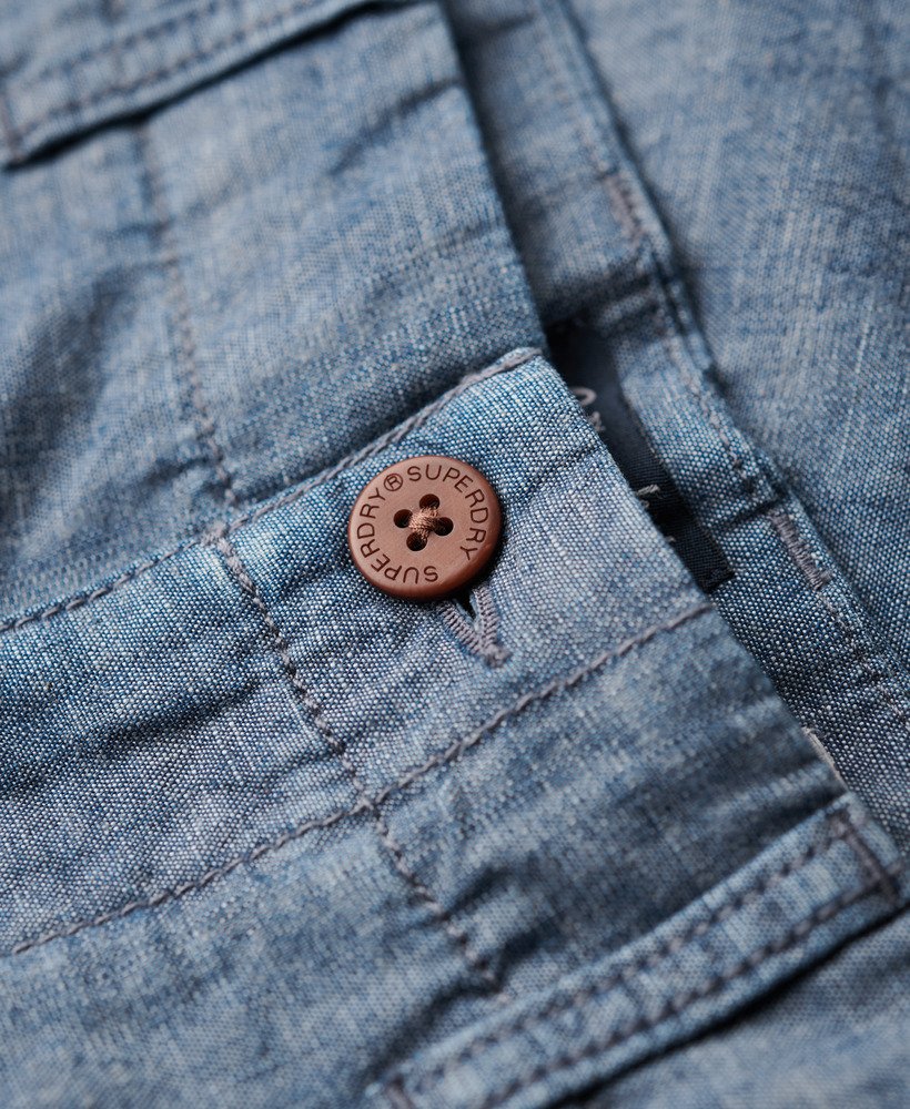 szorty vintage international w kolorze chambray blue