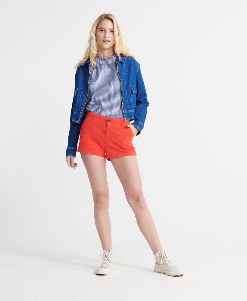 szorty chino hot w kolorze apple red