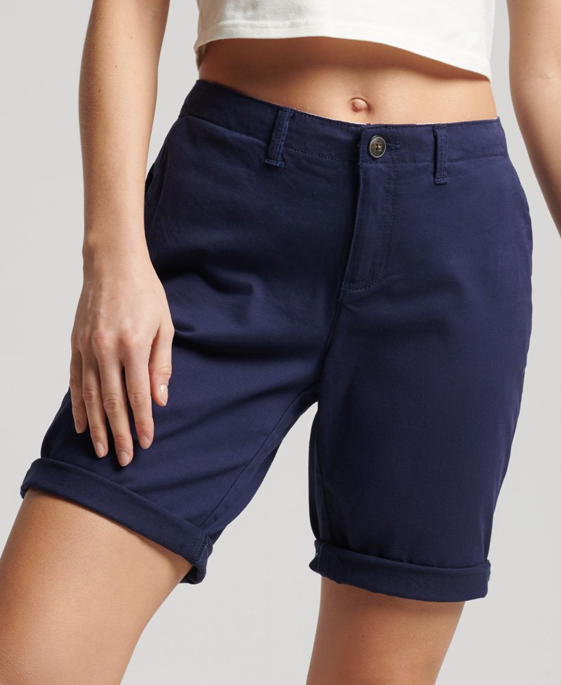 szorty chino city w kolorze atlantic navy