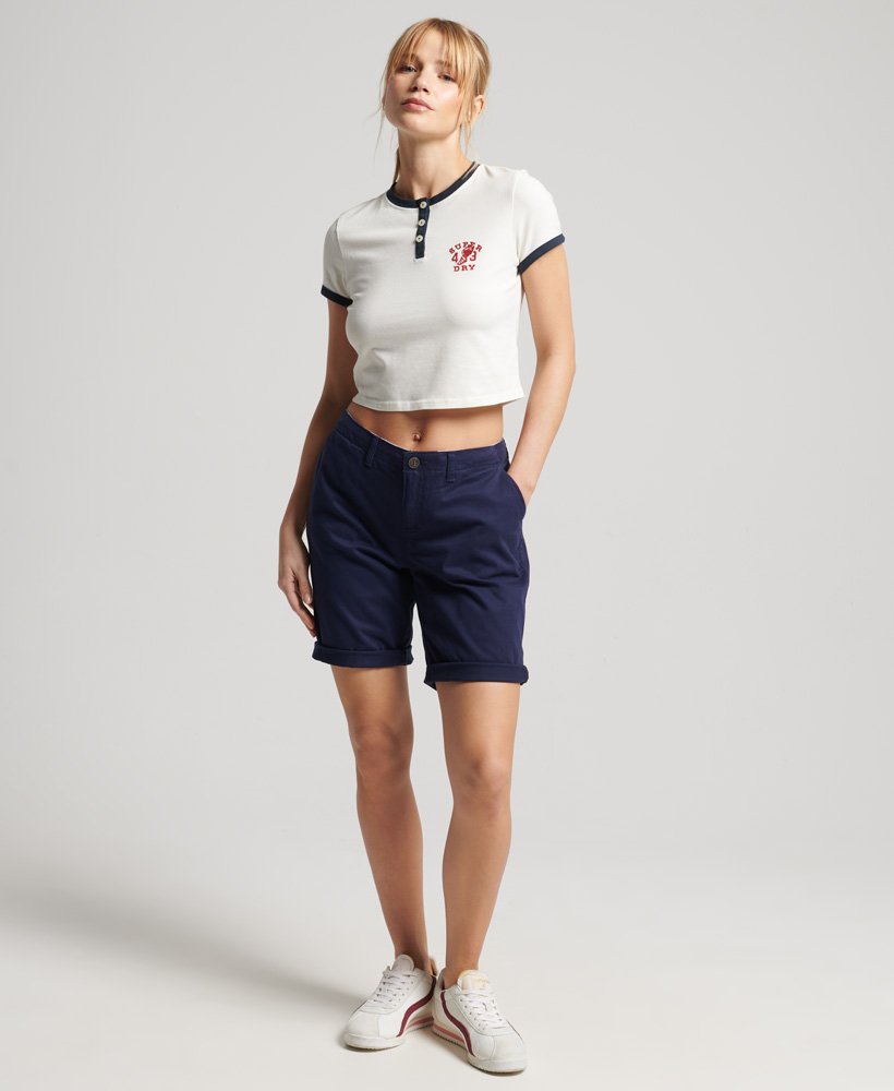 szorty chino city w kolorze atlantic navy