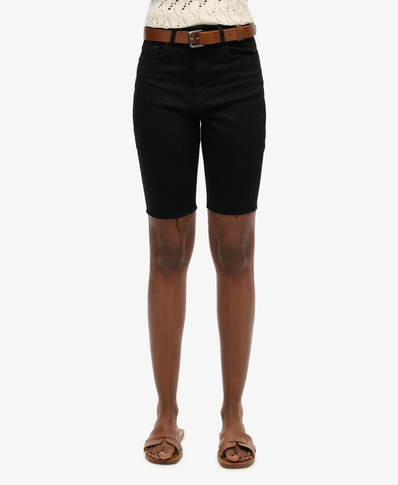 szorty kari long line w kolorze dżinsu black rinse