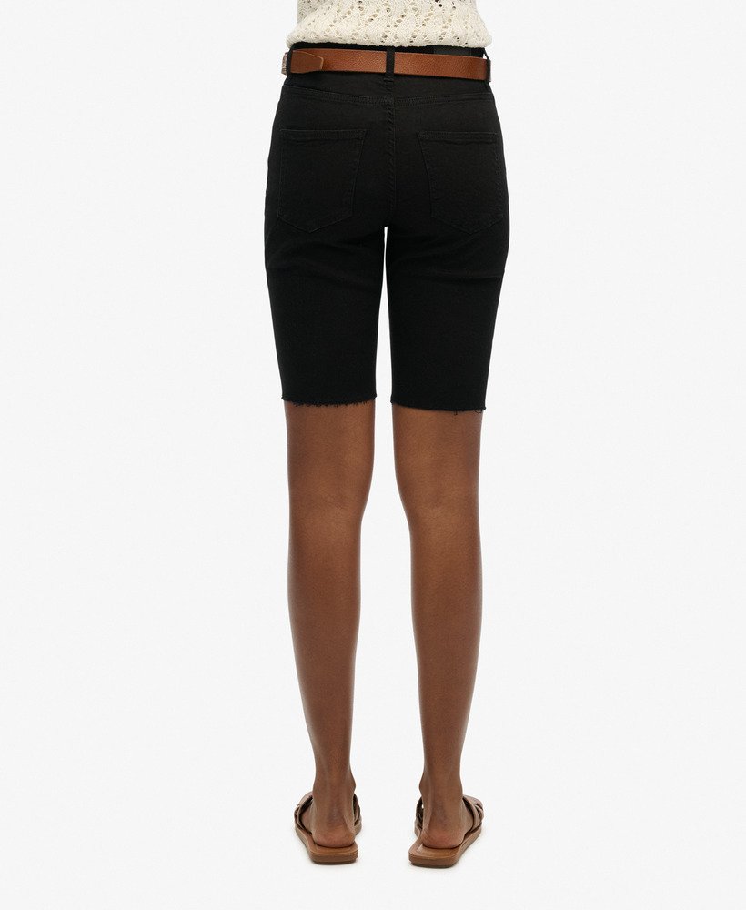 szorty kari long line w kolorze dżinsu black rinse
