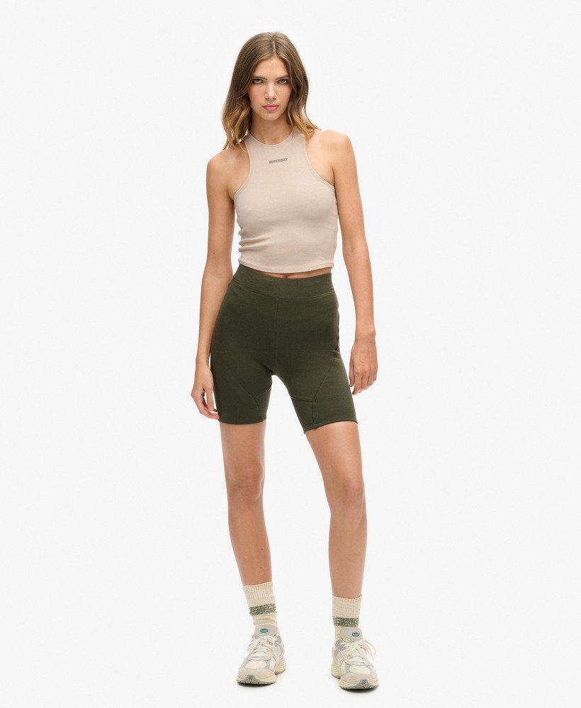 spodenki kolarskie tech cycling w kolorze dark moss