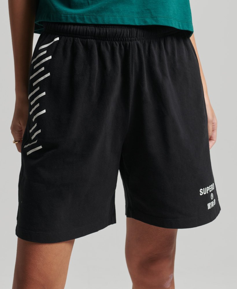 spodenki chłopięce code core sport w kolorze czarnym