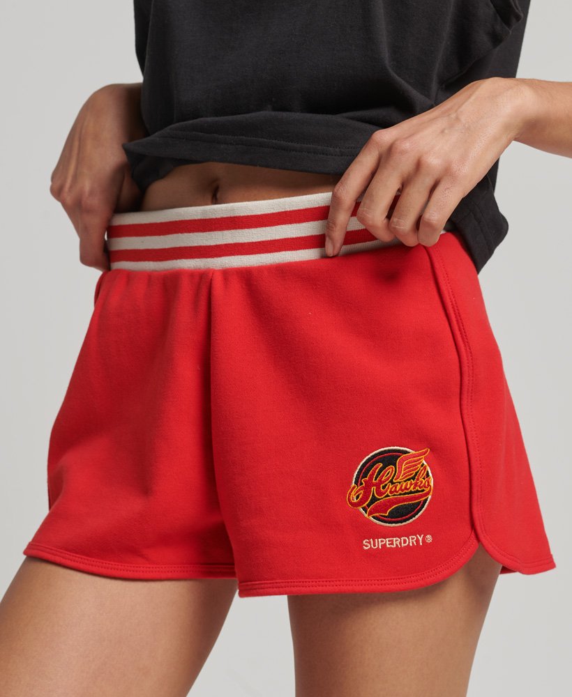 szorty vintage collegiate w kolorze rebel red
