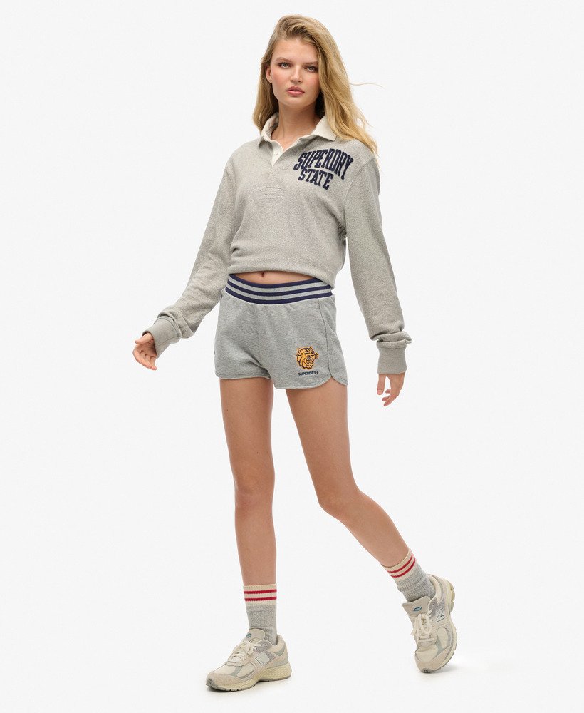 szorty vintage collegiate w kolorze athletic grey marl