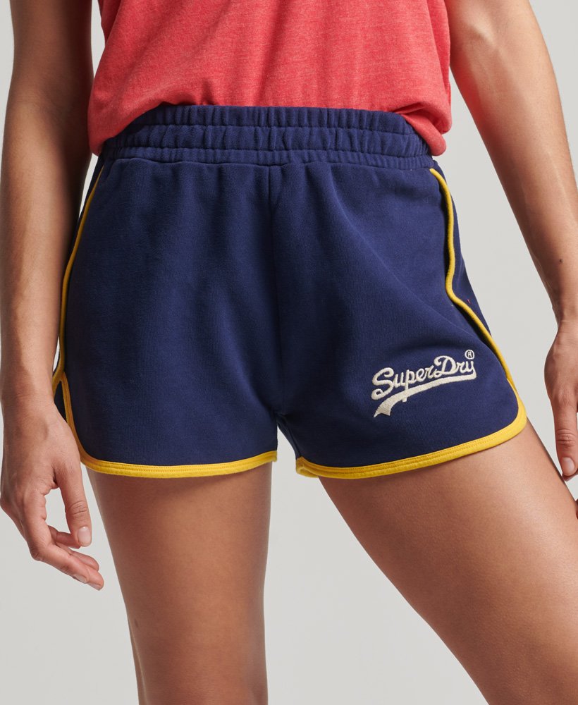 szorty vintage z logo w kolorze rich navy