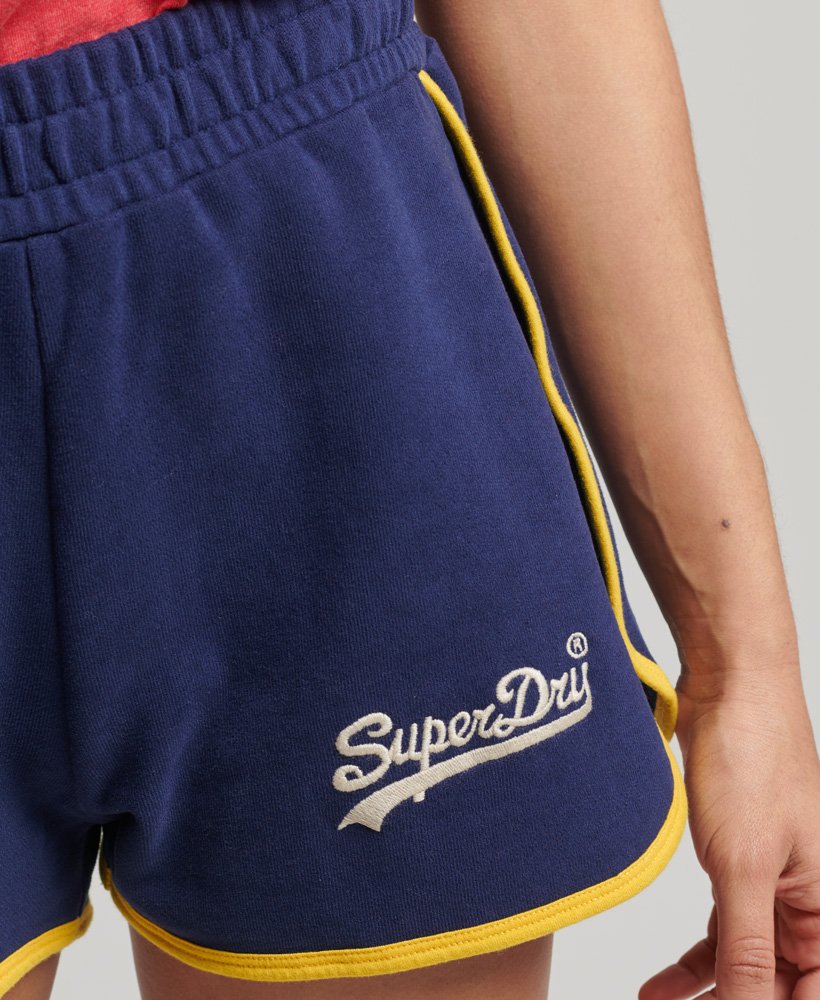 szorty vintage z logo w kolorze rich navy