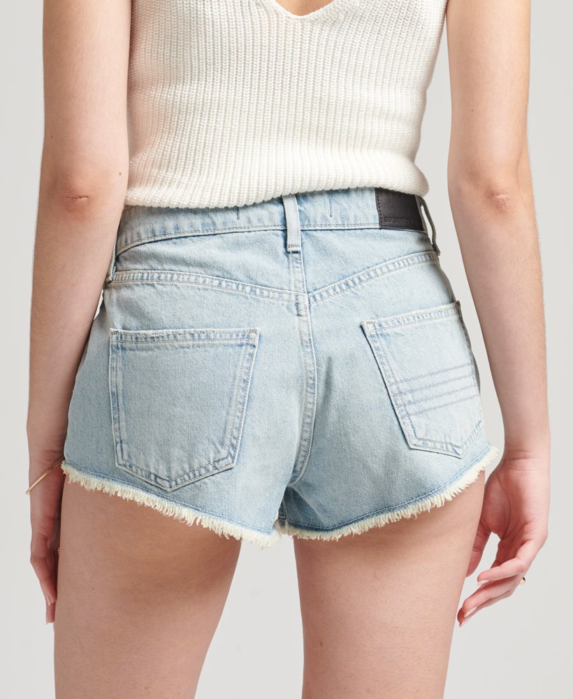 szorty vintage high rise cut off w kolorze jasnoindygo vintage