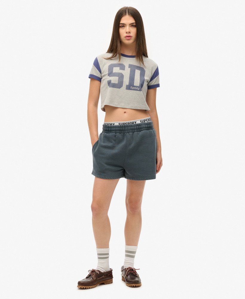 spodenki dresowe vintage wash w kolorze eclipse navy