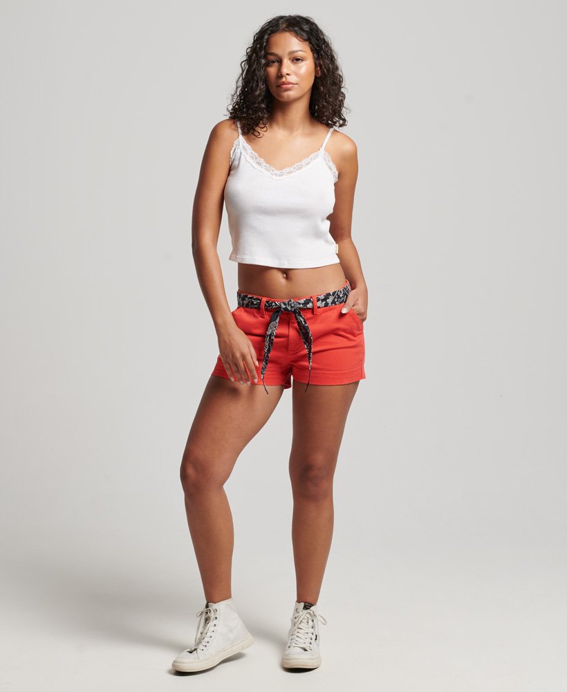 szorty chino hot w kolorze soda pop red