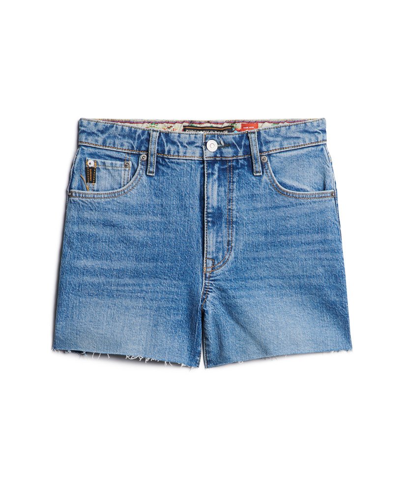 szorty o średnim stanie i obciętym kroju w kolorze fulton vintage blue