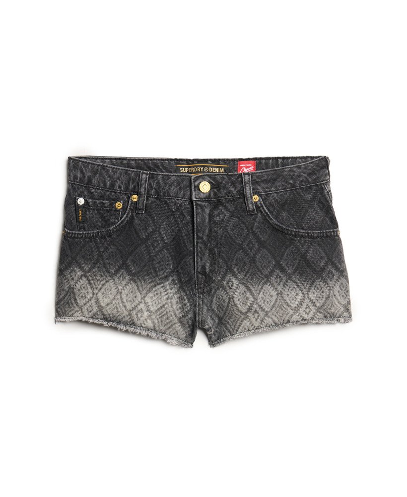 jeansowe szorty hot shorts w kolorze wolcott blackstone aop