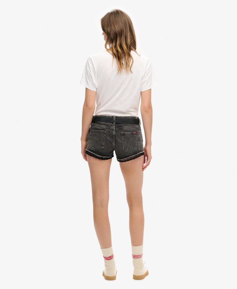 jeansowe szorty hot shorts w kolorze wolcott black stone