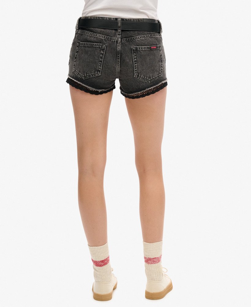 jeansowe szorty hot shorts w kolorze wolcott black stone