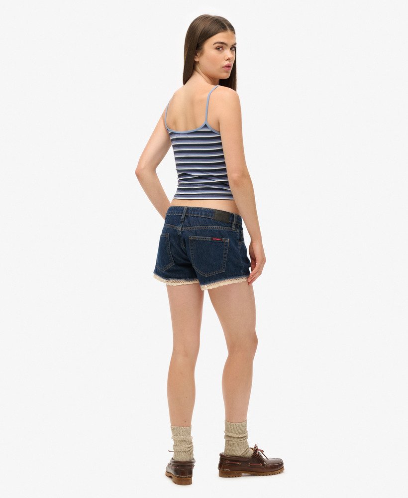 jeansowe szorty hot shorts w kolorze van dyke mid used