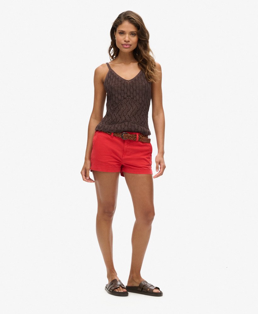 szorty chino hot w kolorze soda pop red