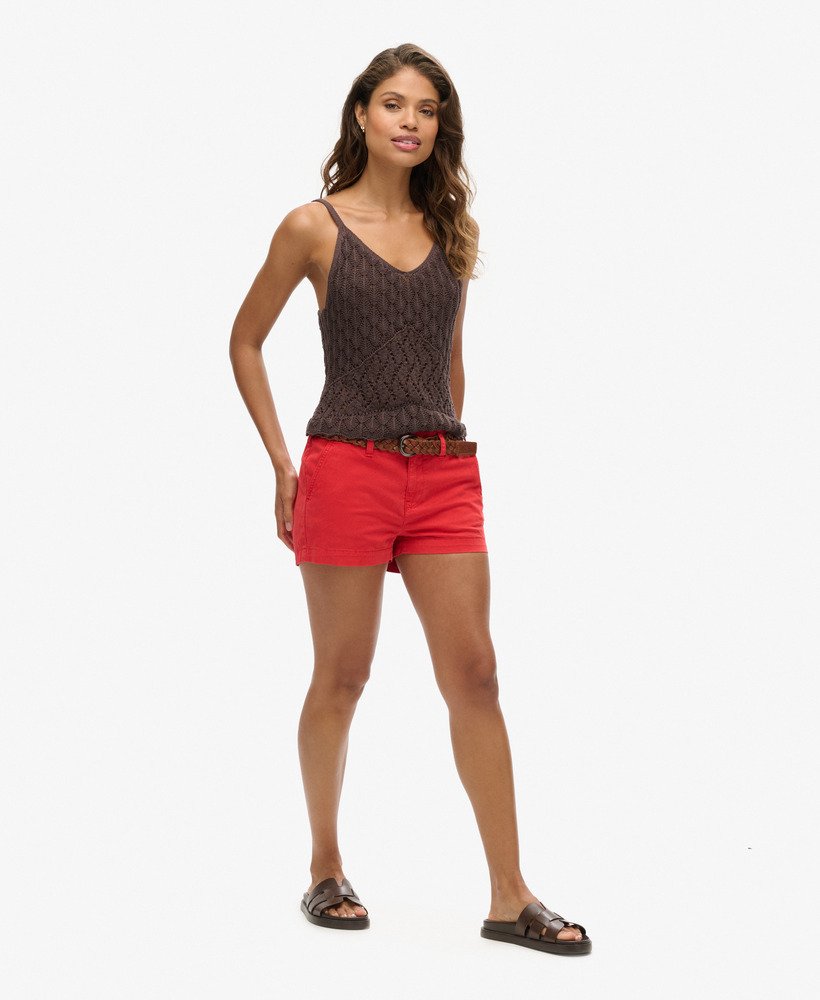 szorty chino hot w kolorze soda pop red