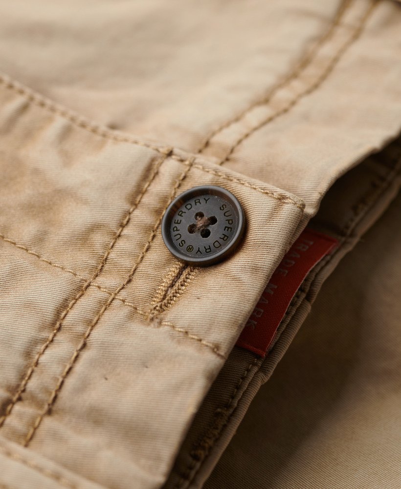 klasyczne szorty chino w kolorze stonewash taupe brown