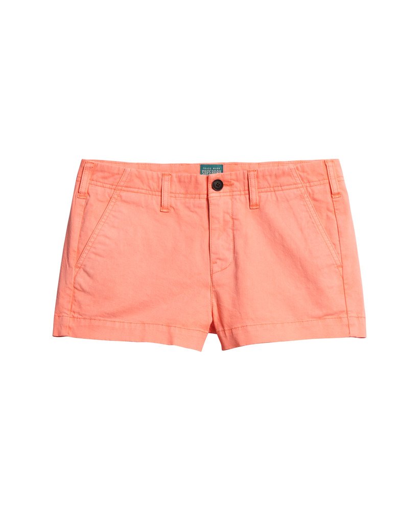szorty chino hot w kolorze neonowej czerwieni
