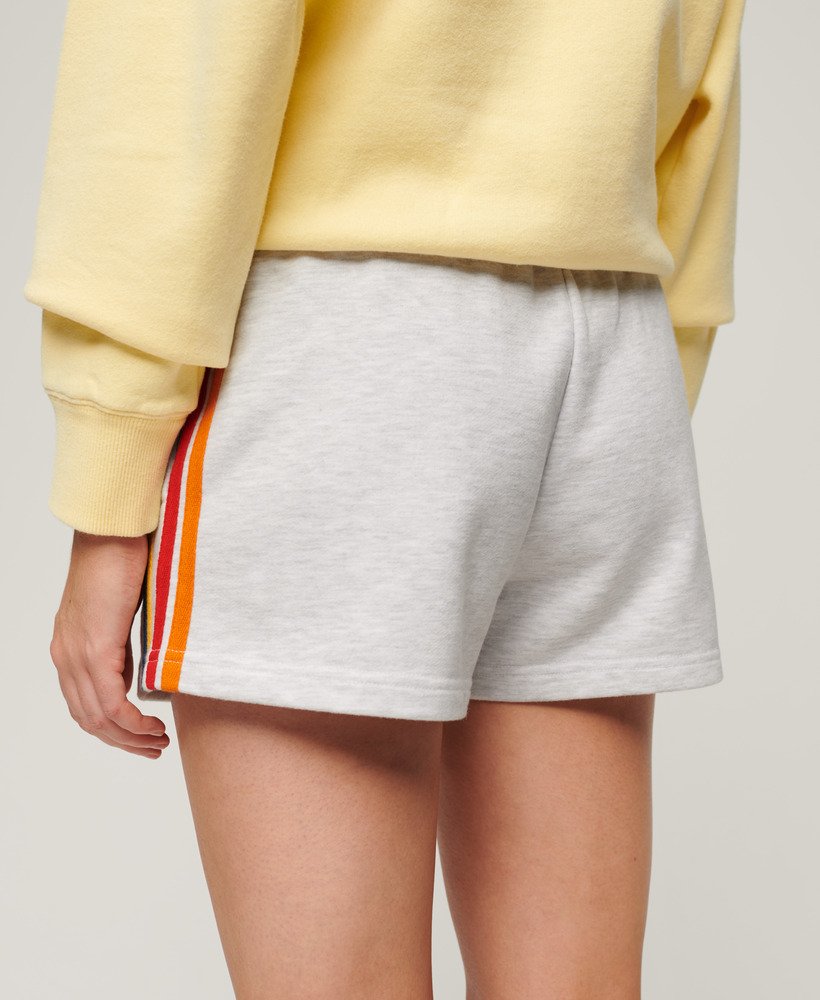 szorty z logo rainbow side stripe w kolorze ice grey marl