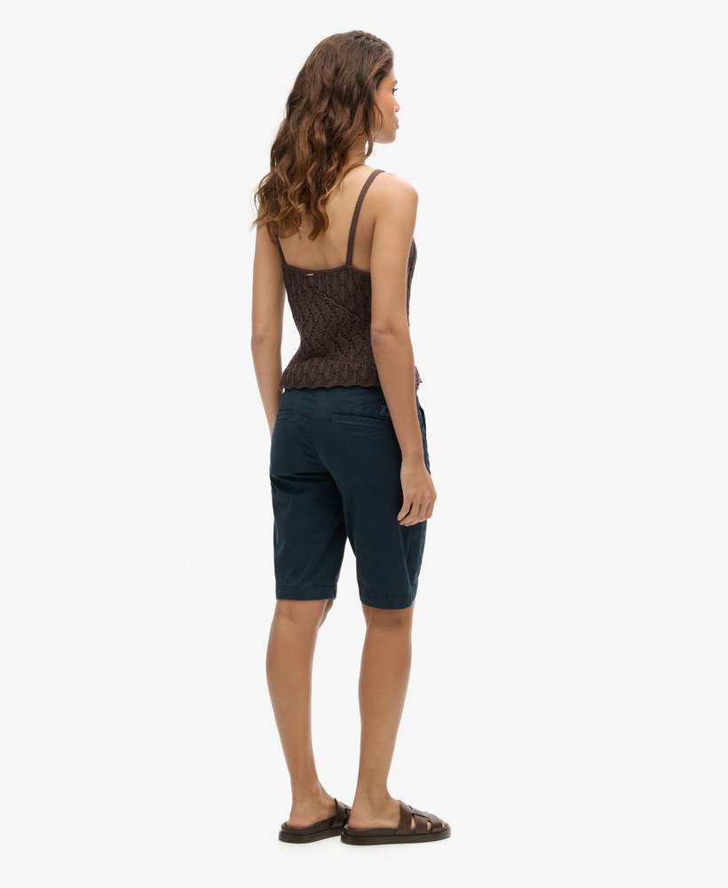 szorty chino city w kolorze midnight navy