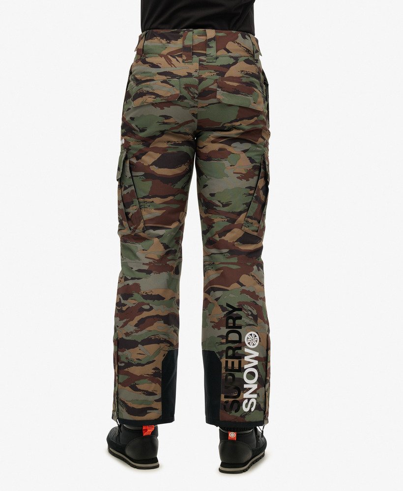 spodnie narciarskie ultimate rescue w kolorze woodland green camo