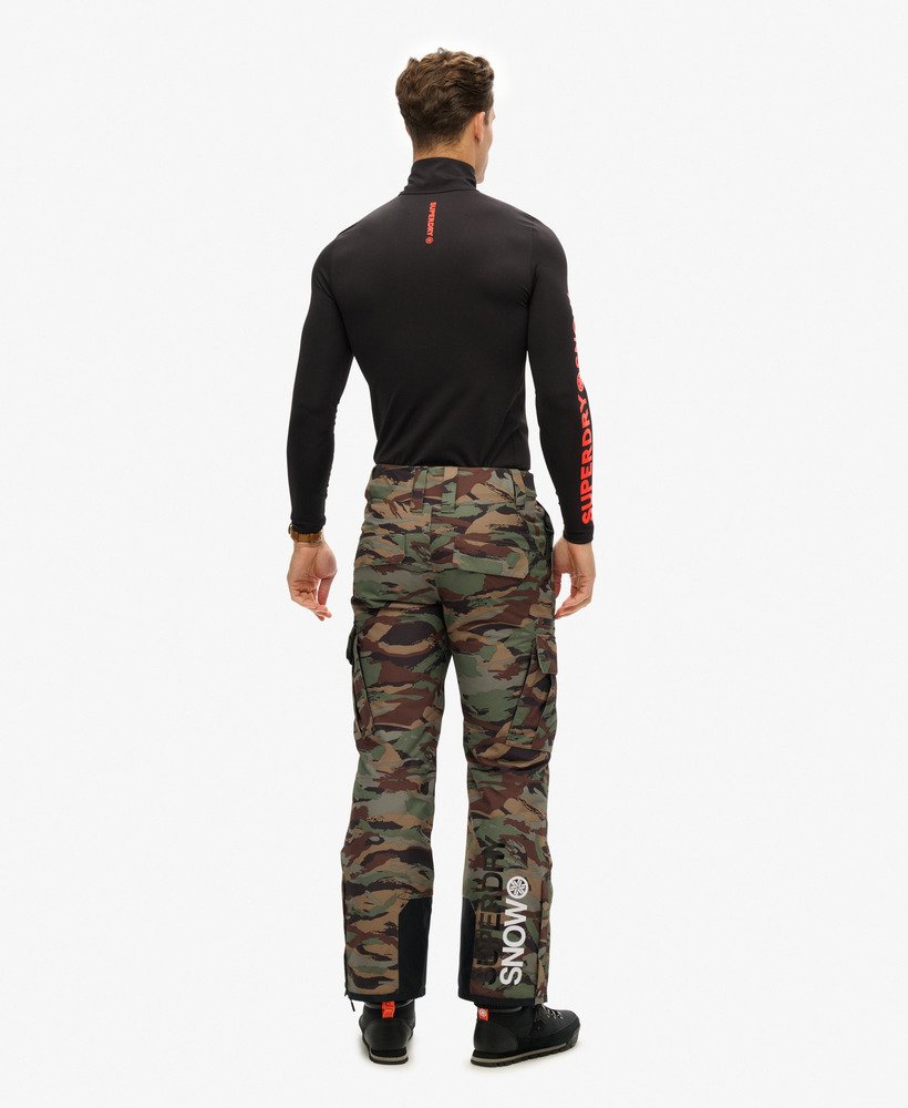 spodnie narciarskie ultimate rescue w kolorze woodland green camo
