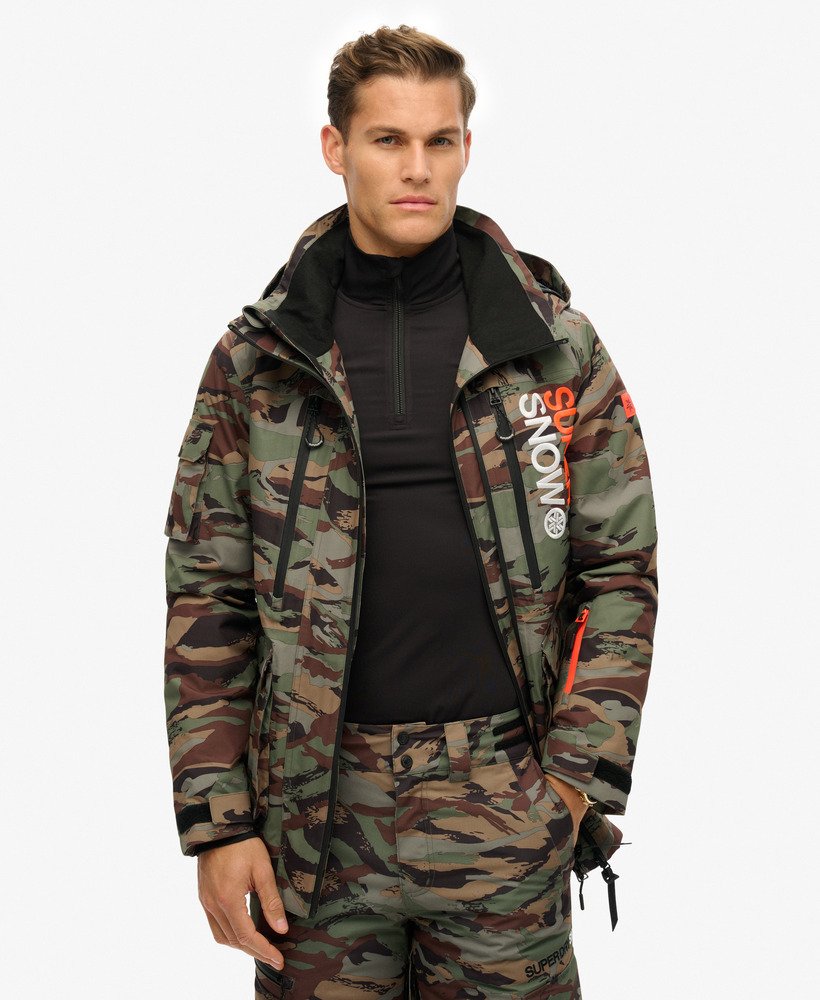 kurtka narciarska ultimate rescue w kolorze woodland green camo