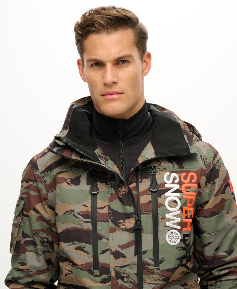 kurtka narciarska ultimate rescue w kolorze woodland green camo