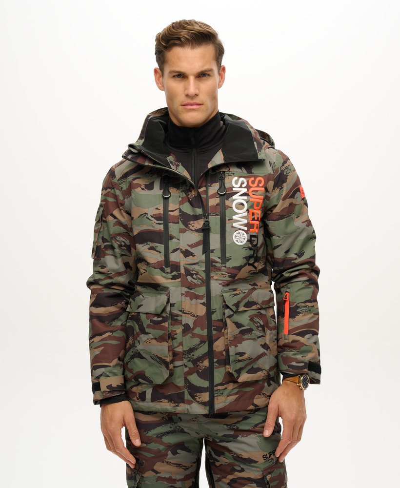 kurtka narciarska ultimate rescue w kolorze woodland green camo